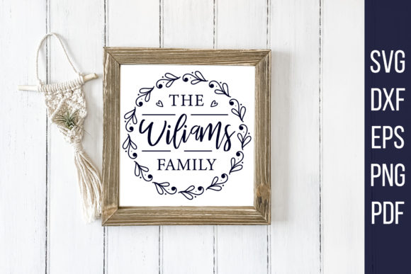 Family Monogram SVG - Family Name SVG for Crafts & Graphics