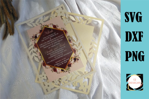 Floral Border Card Graphics for Crafts and Digital Sellers