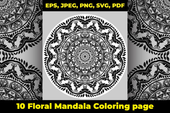 Floral Mandala Coloring Book for Adults: Graphics and Coloring Pages Review