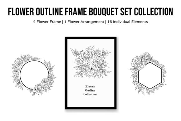 Flower Outline Frame Bouquet Collection Review