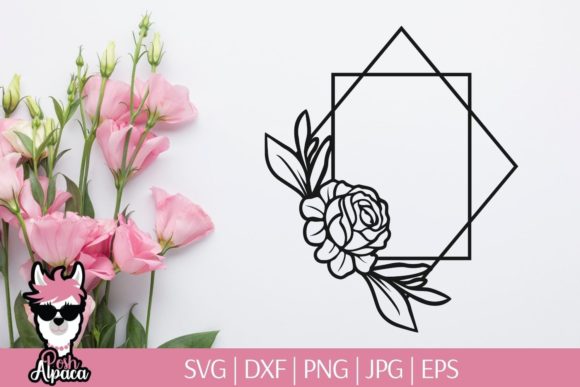 Geometric Frame Graphics for Print Templates and DIY Crafts