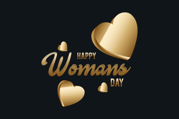 International Women s Day Golden Clipart Review