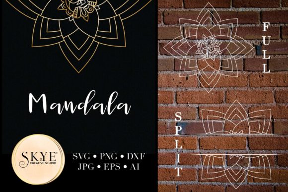 Mandala Split Mandala Half 53: A Graphics and Crafts Review