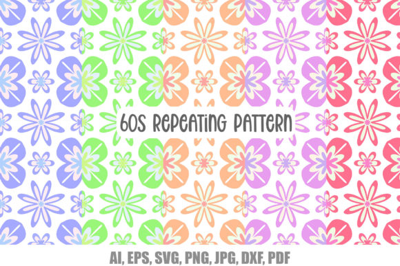 Review: 1960s Floral Wallpaper Repeating Pattern