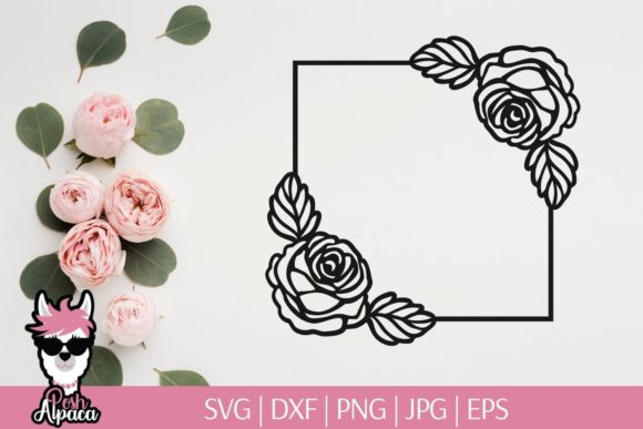 Rose Frame Monogram: A Review for Graphics and Print Templates