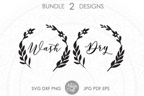 Wash Dry, Laundry Wall Decor, Wreath Graphics and Crafts Review